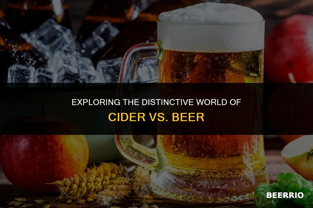 how is cider different from beer