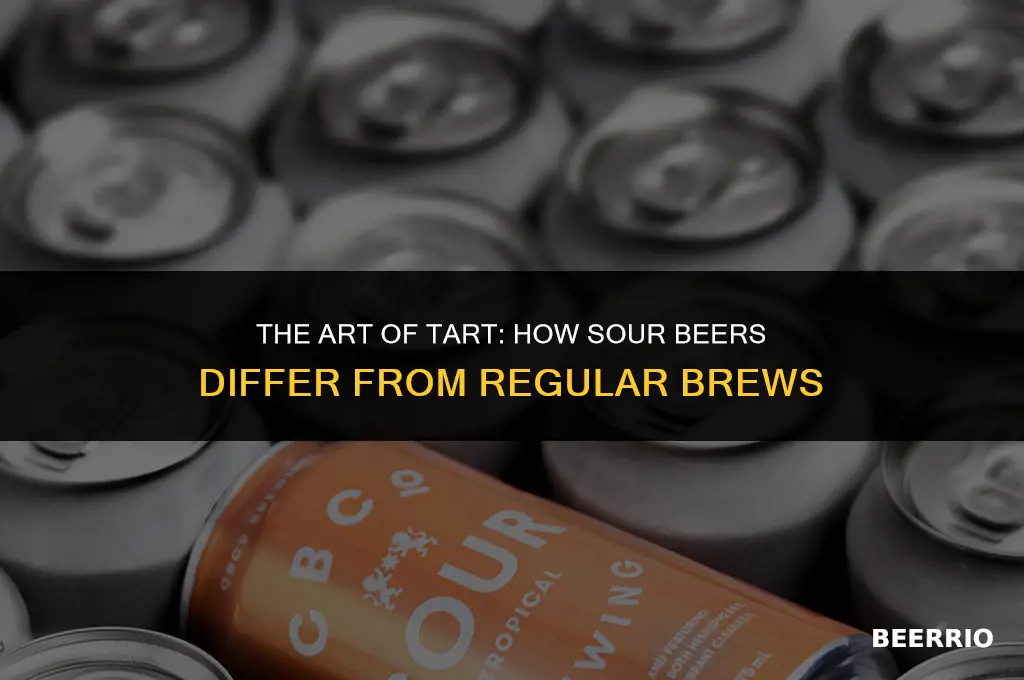how is making sour beers different from regular beers