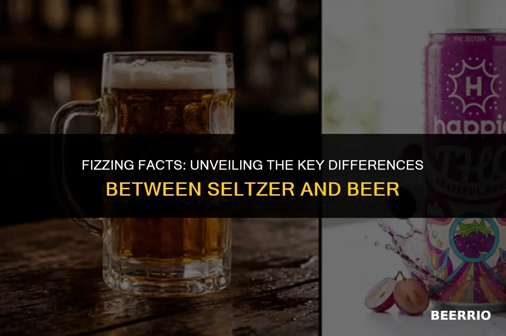 how is seltzer different from beer