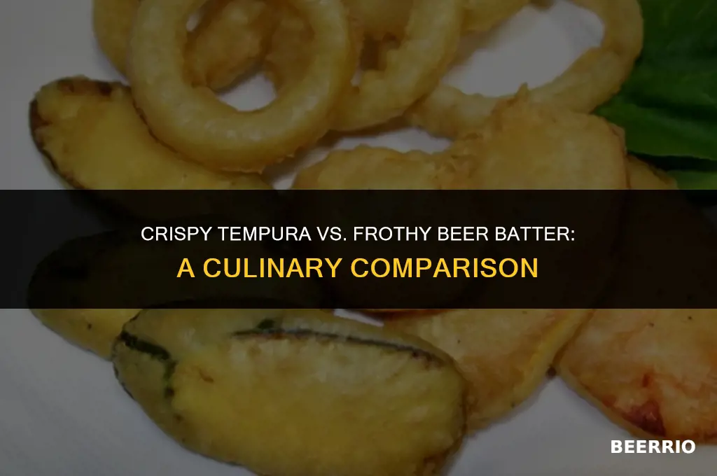 how is tempura batter different from beer batter