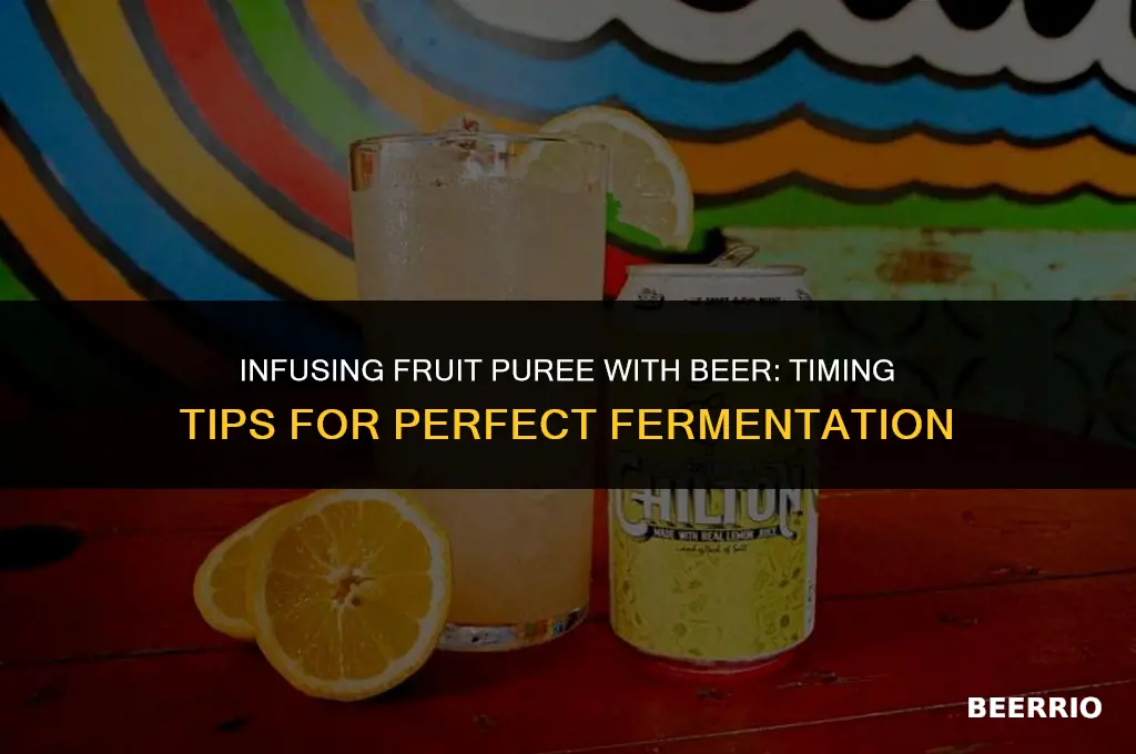 how long to leave beer on fruit puree