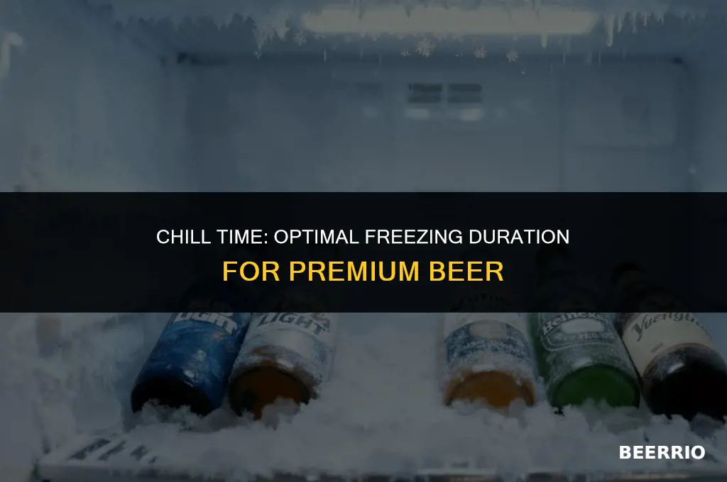 how long to leave premium beer in freezer