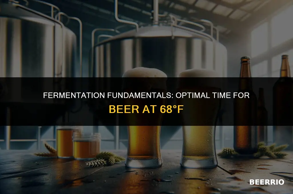 how long to let beer ferment at 68 degrees