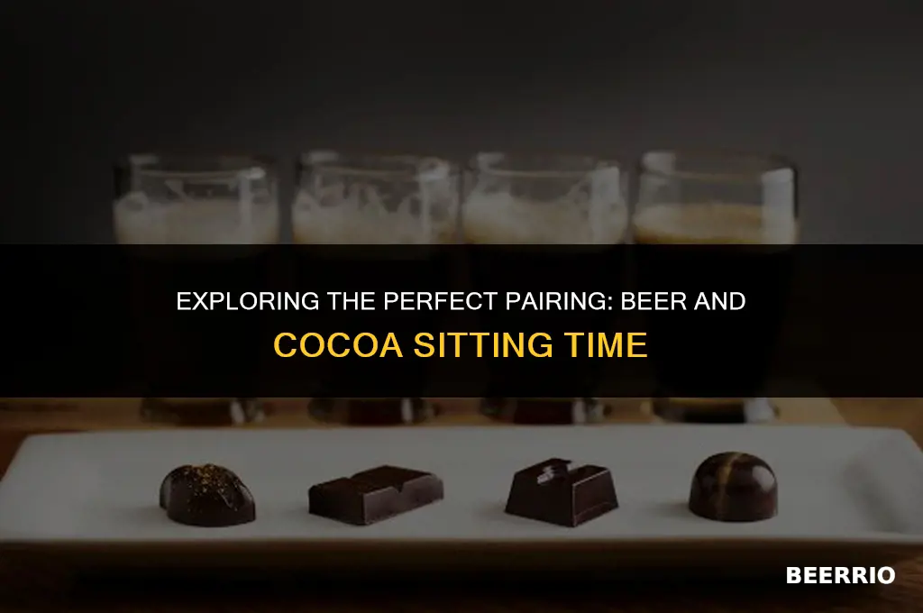 how long to let beer sit on cocoa