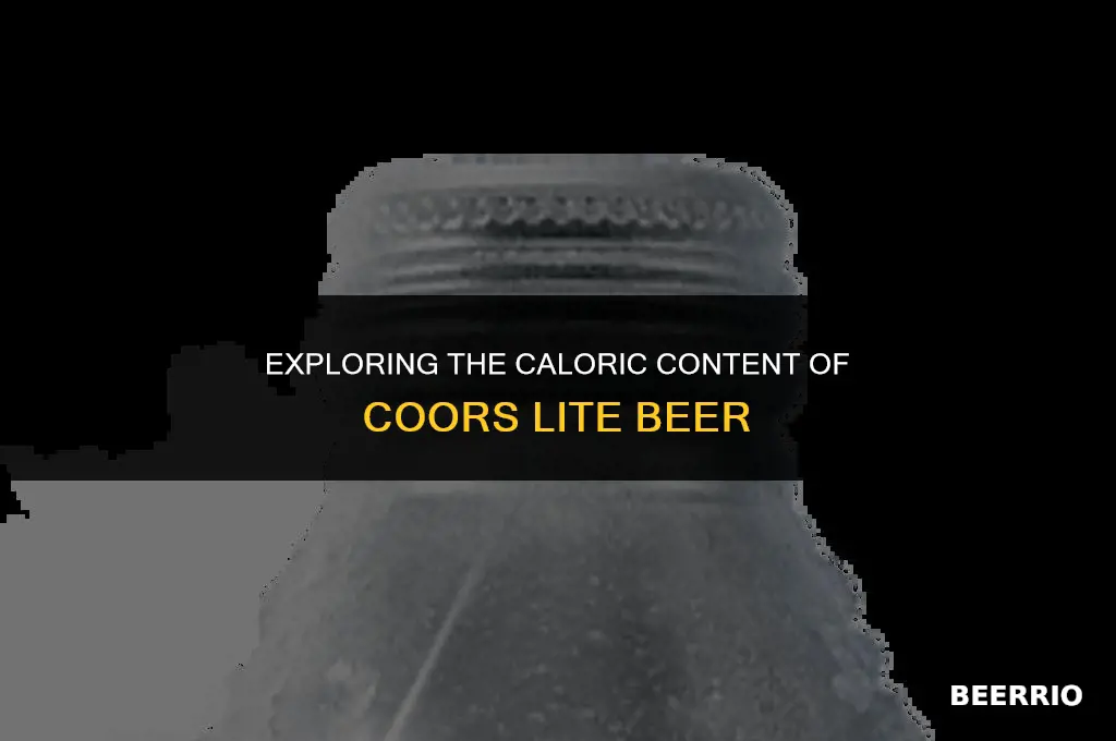 how many calories in a bottle of coors lite beer