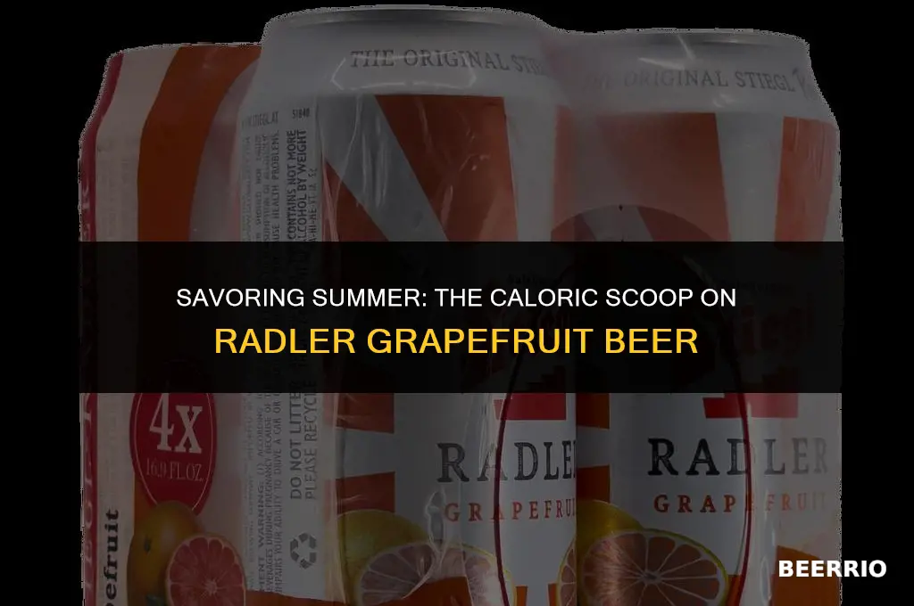 how many calories in a radler grapefruit beer