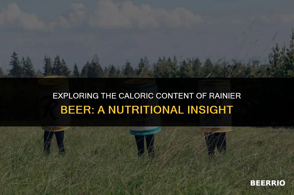 how many calories in a rainer beer