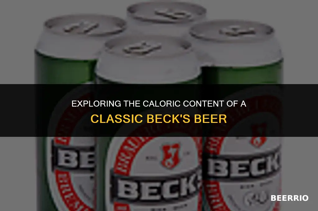 how many calories in a regular beck