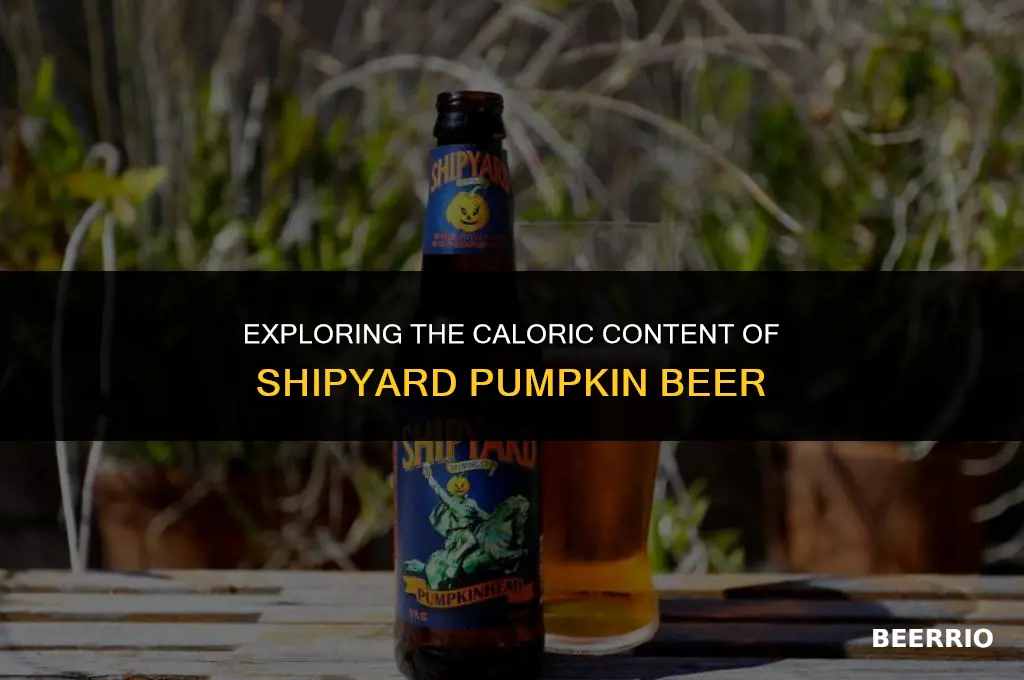 how many calories in a shipyard pumpkin beer
