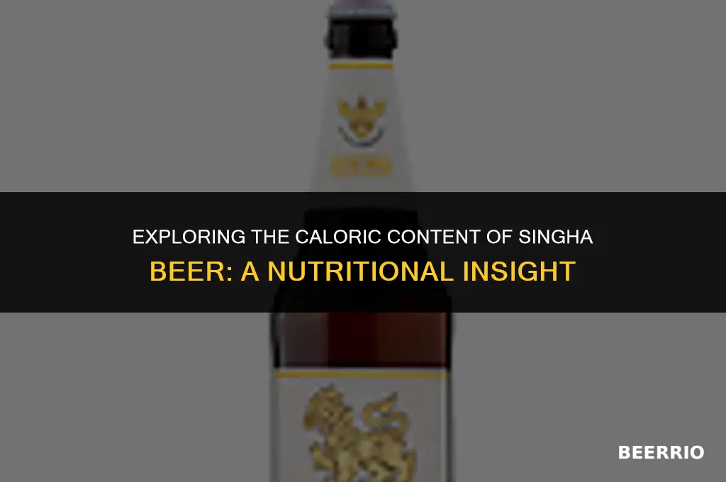 how many calories in a singha beer