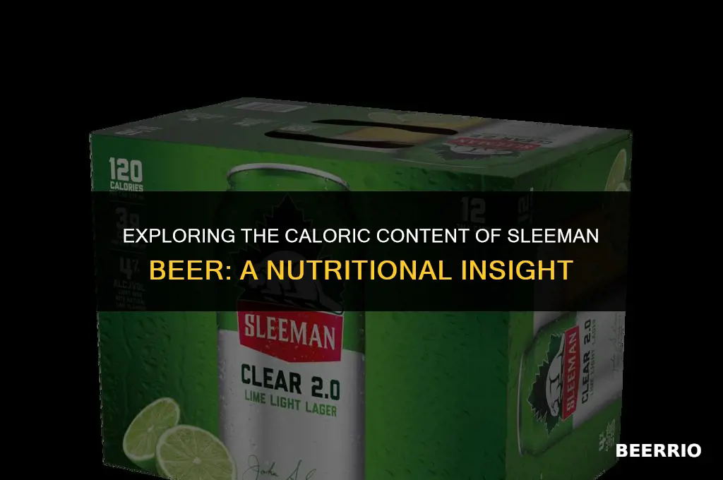 how many calories in a sleeman beer