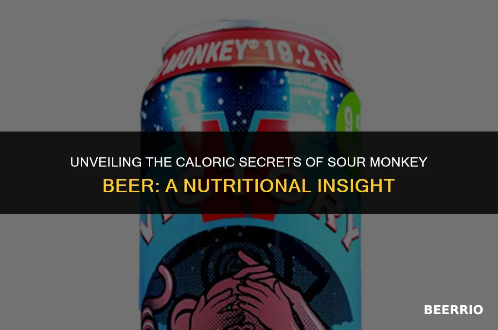how many calories in a sour monkey beer