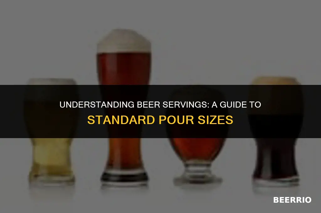 how many litres is one serving of beer
