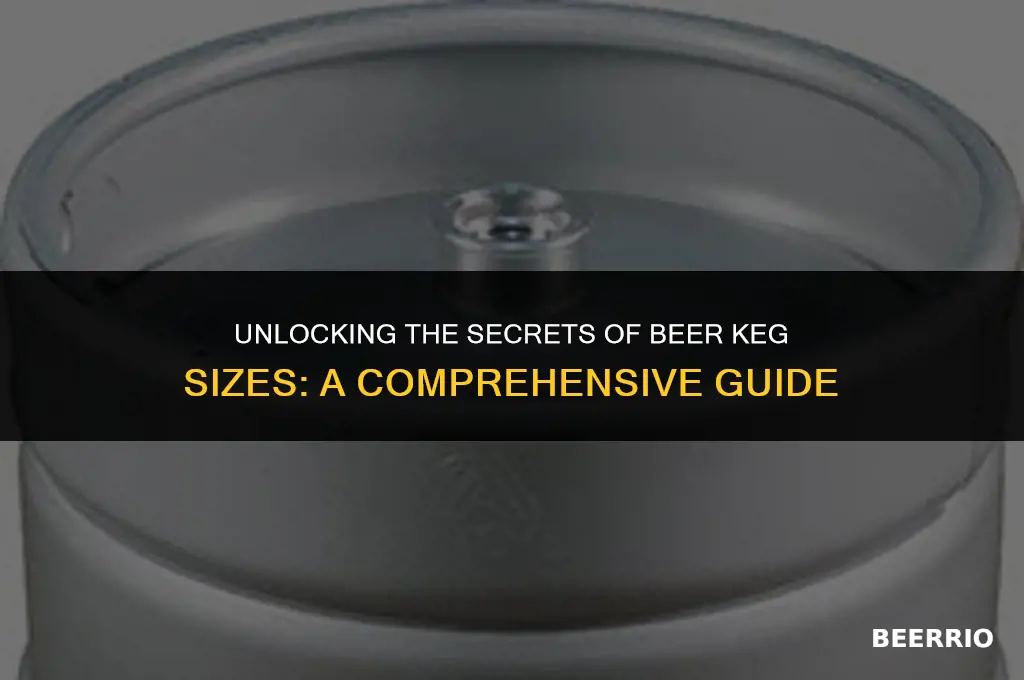 how many oz in a beer keg