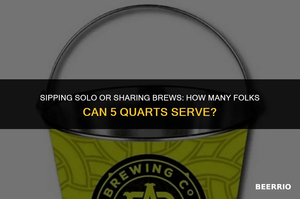 how many people will 5 quarts of beer serve