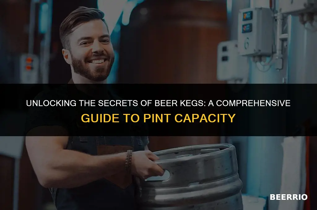 how many pints does a beer keg hold