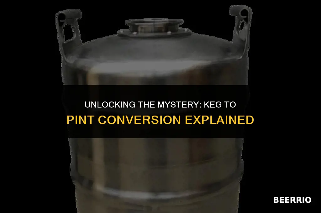 how many pints in a 11 keg of beer