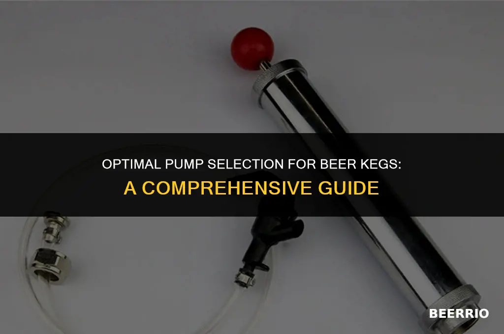 how many pumps recommended for beer keg