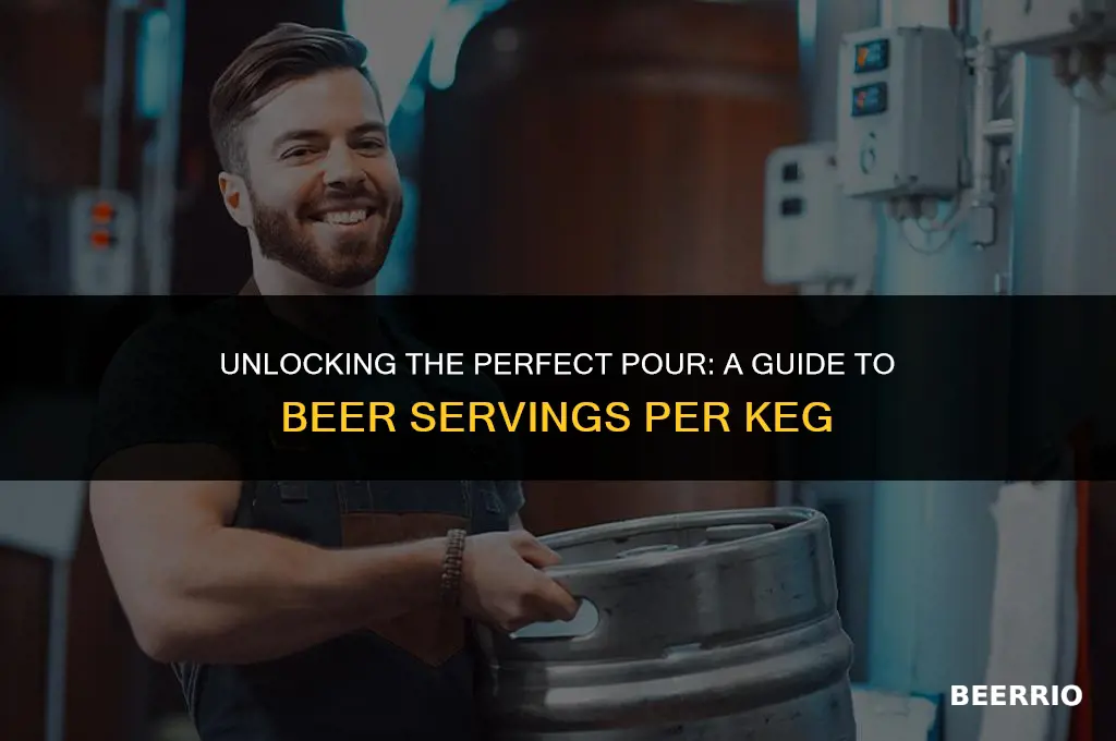 how many servings of beer in a key