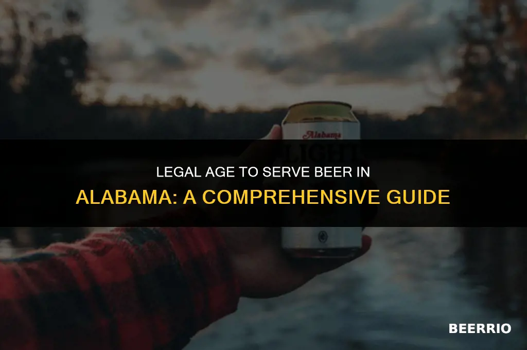 how old to serve beer alabama