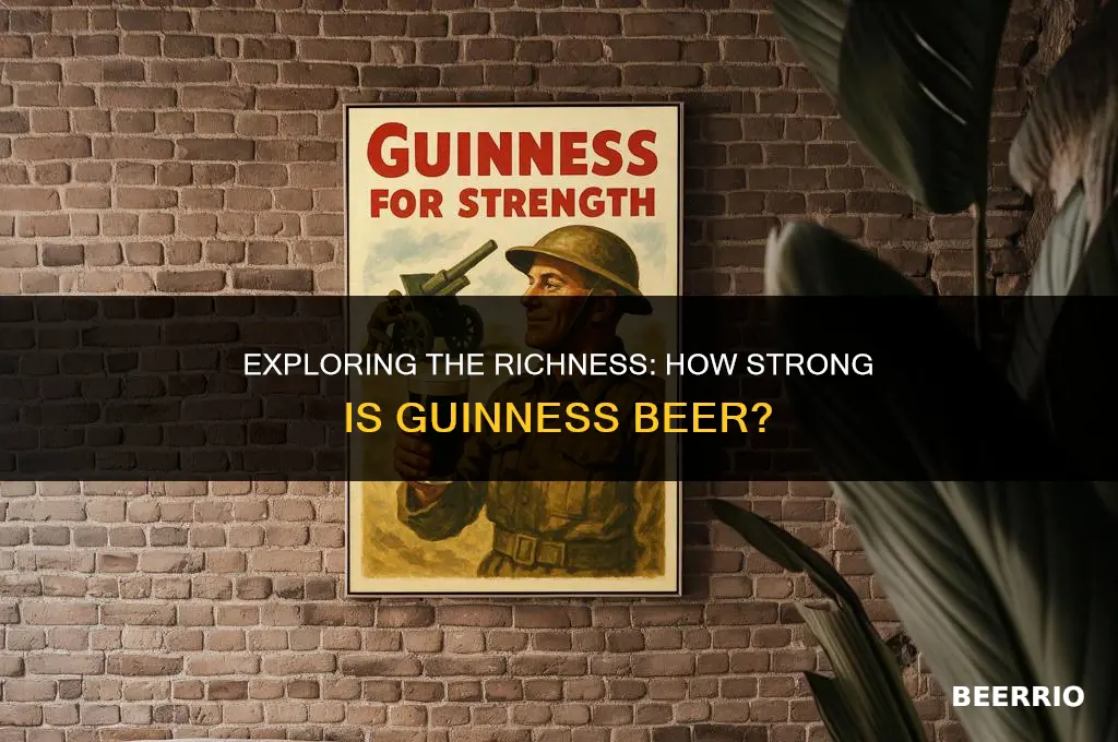how strong is guinness beer