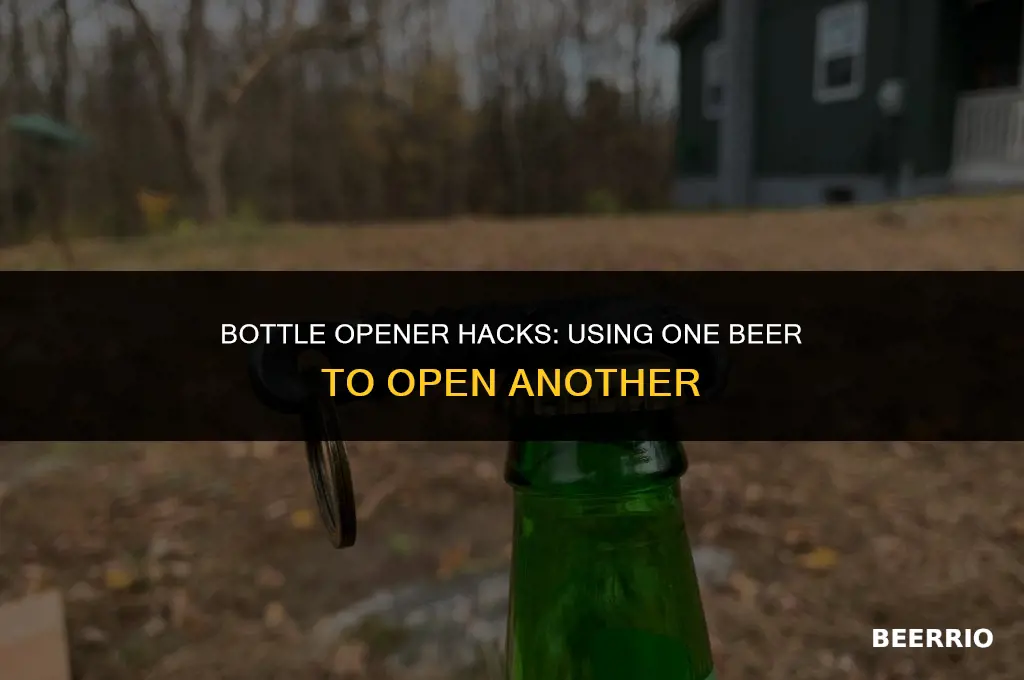 how to open a beer bottle with another beer