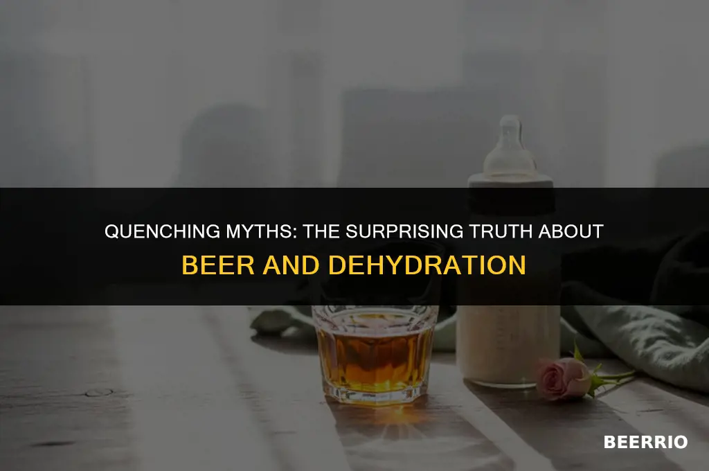 is beer good for dehydration