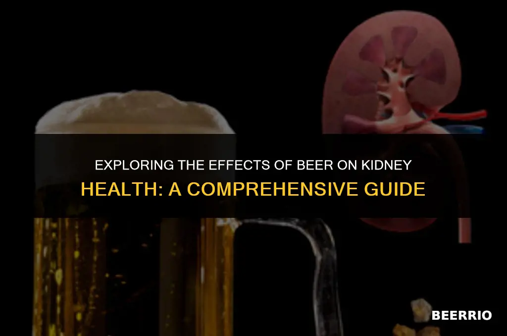 is beer good for kidney infection