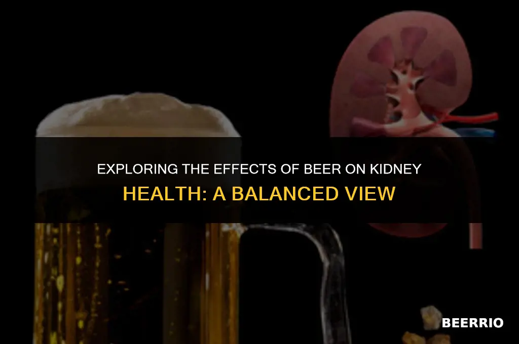 is beer healthy for kidneys