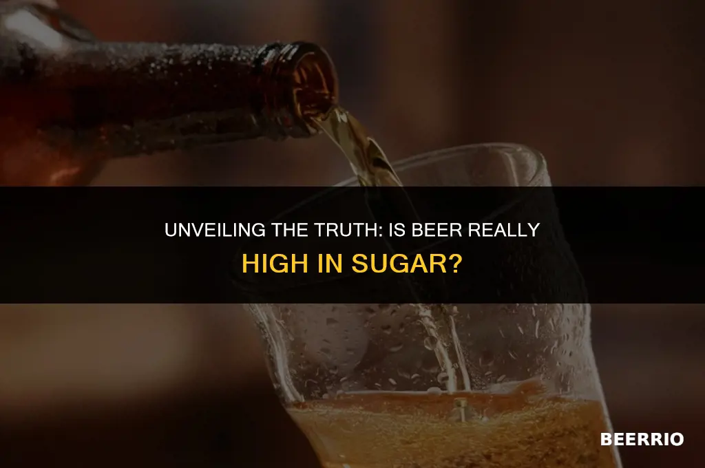 is beer high in sugar