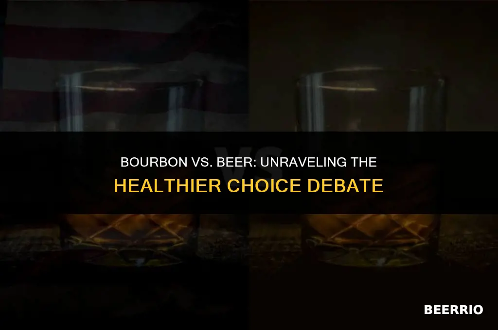is bourbon healthier than beer