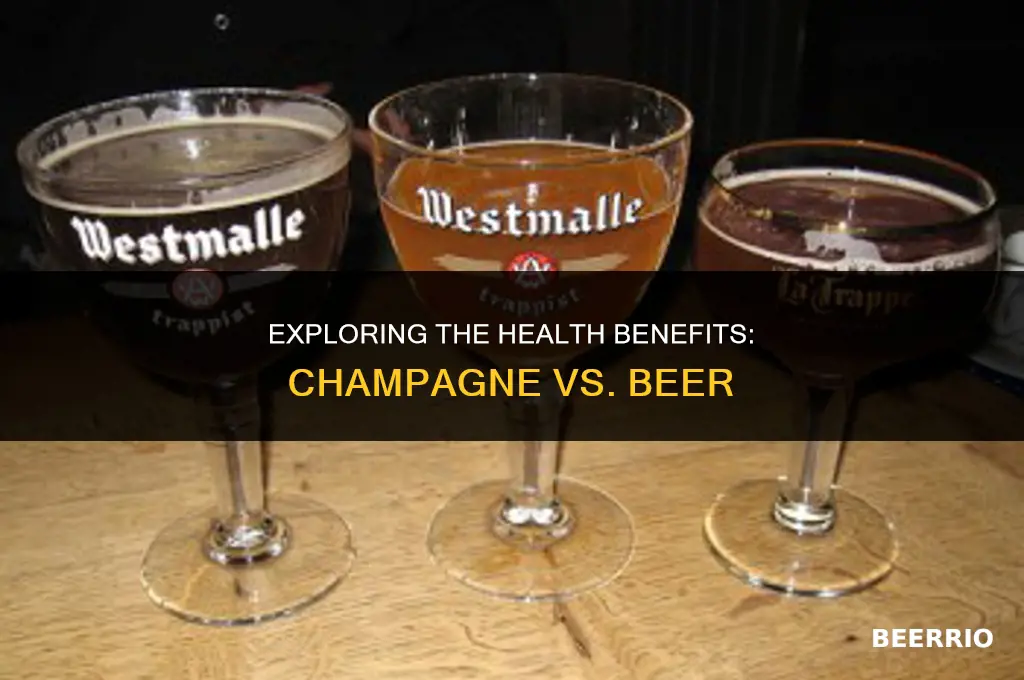 is champagne healthier than beer