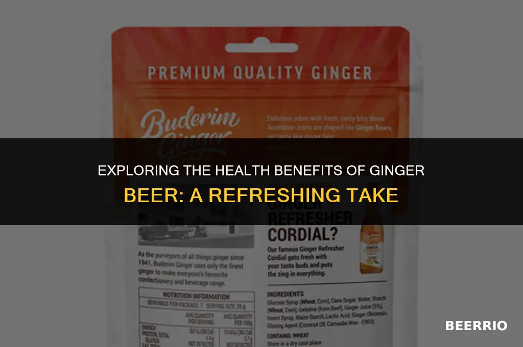 is ginger beer good for you