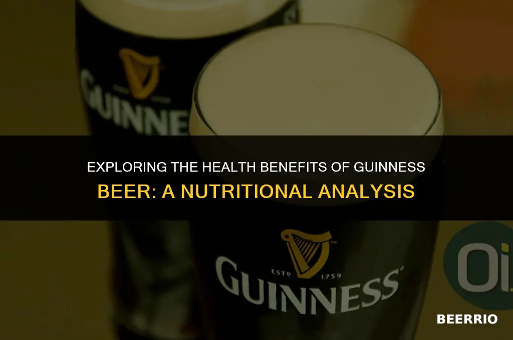 is guinness a healthy beer