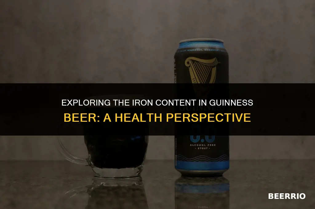 is guinness beer high in iron