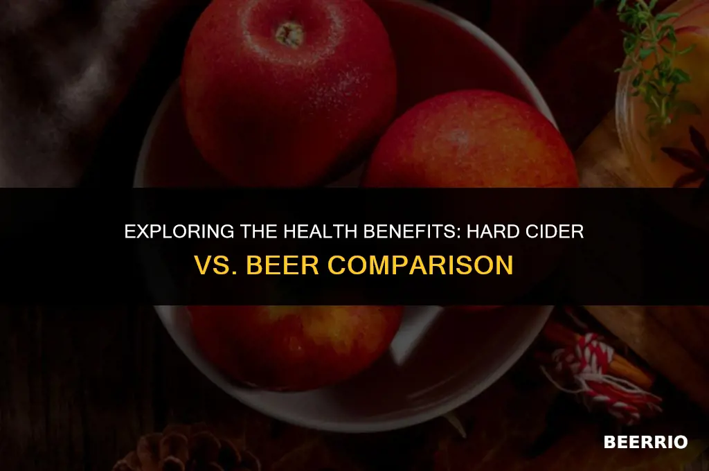is hard cider healthier than beer