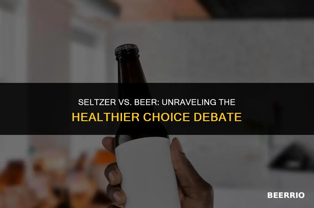 is hard seltzer healthier than beer