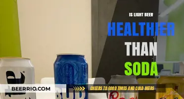 Exploring Healthier Choices: Light Beer vs. Soda Showdown
