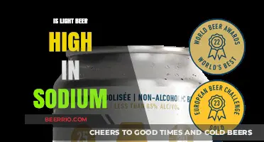 Exploring the Sodium Content in Light Beers: A Health-Conscious Guide