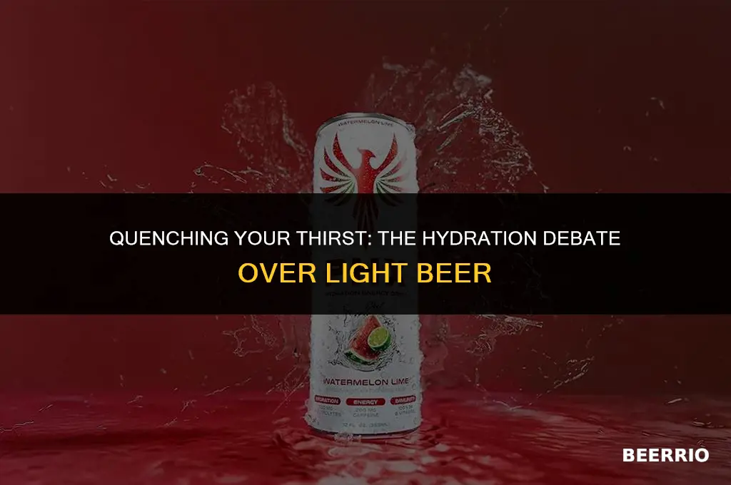 is light beer hydrating