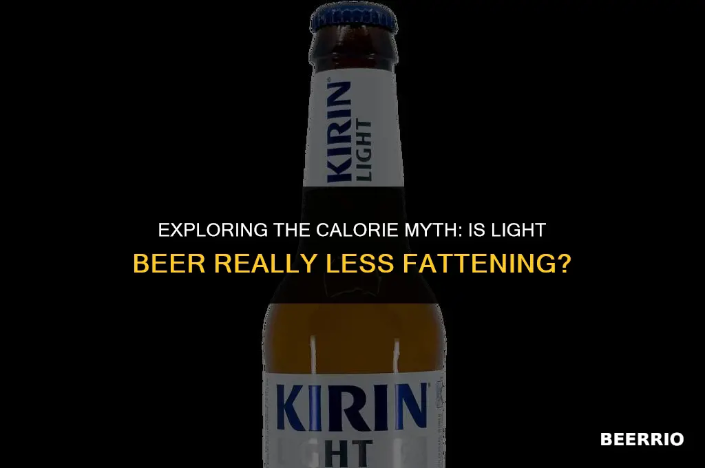 is light beer less fattening
