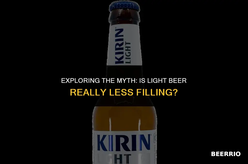 is light beer less filling