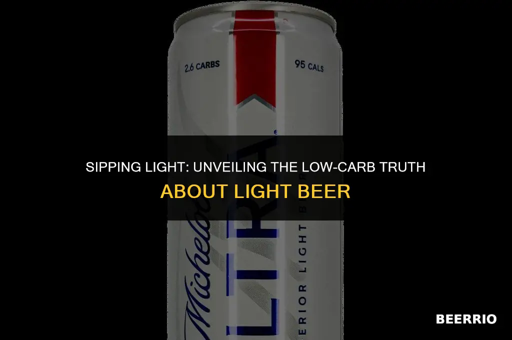 is light beer low carb