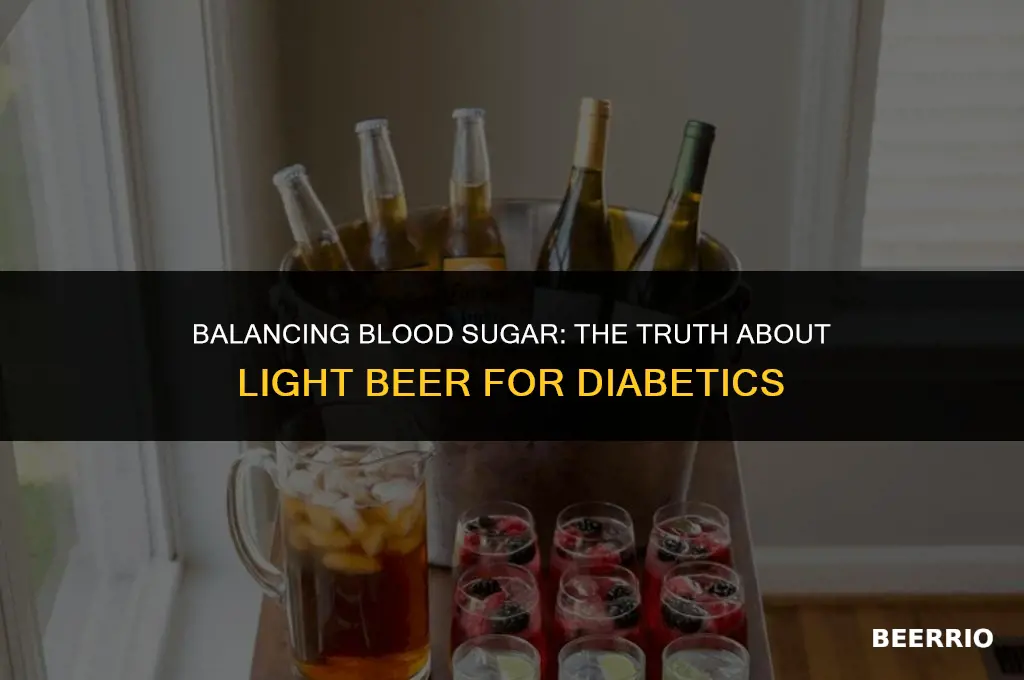 is light beer ok for diabetics