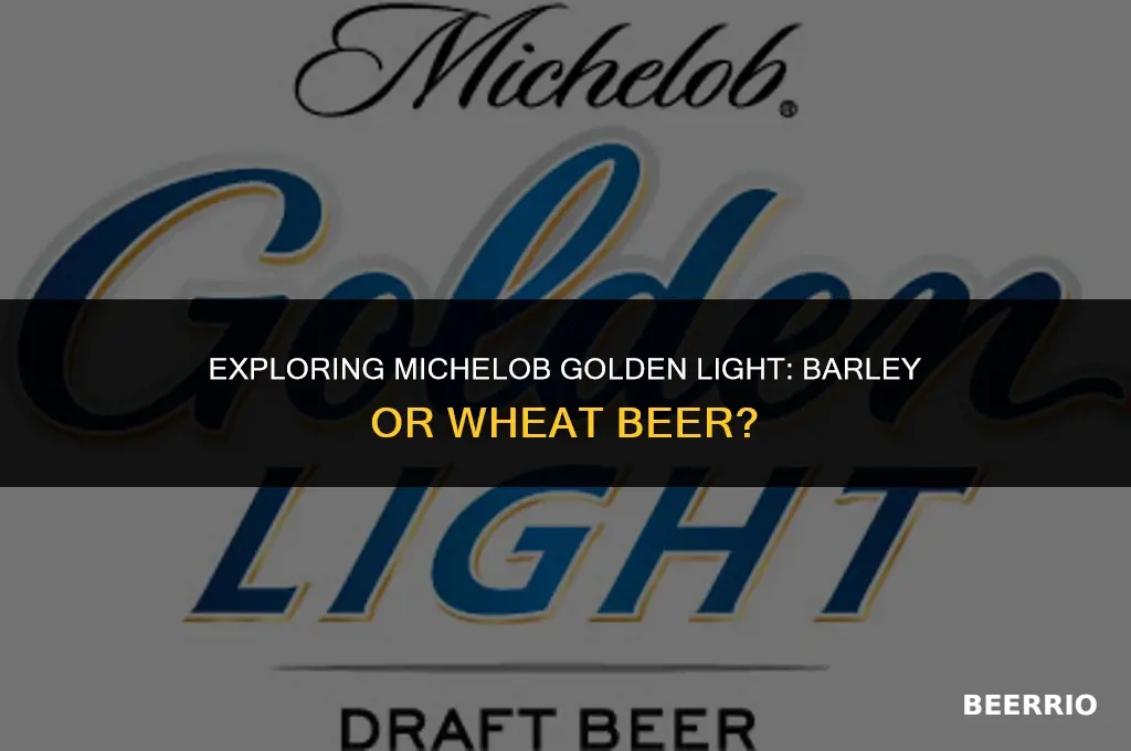 is michelob golden light a barley or wheat beer