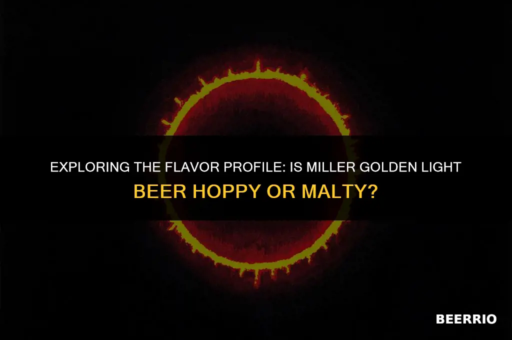 is miller golden light beer hoppy or a malty