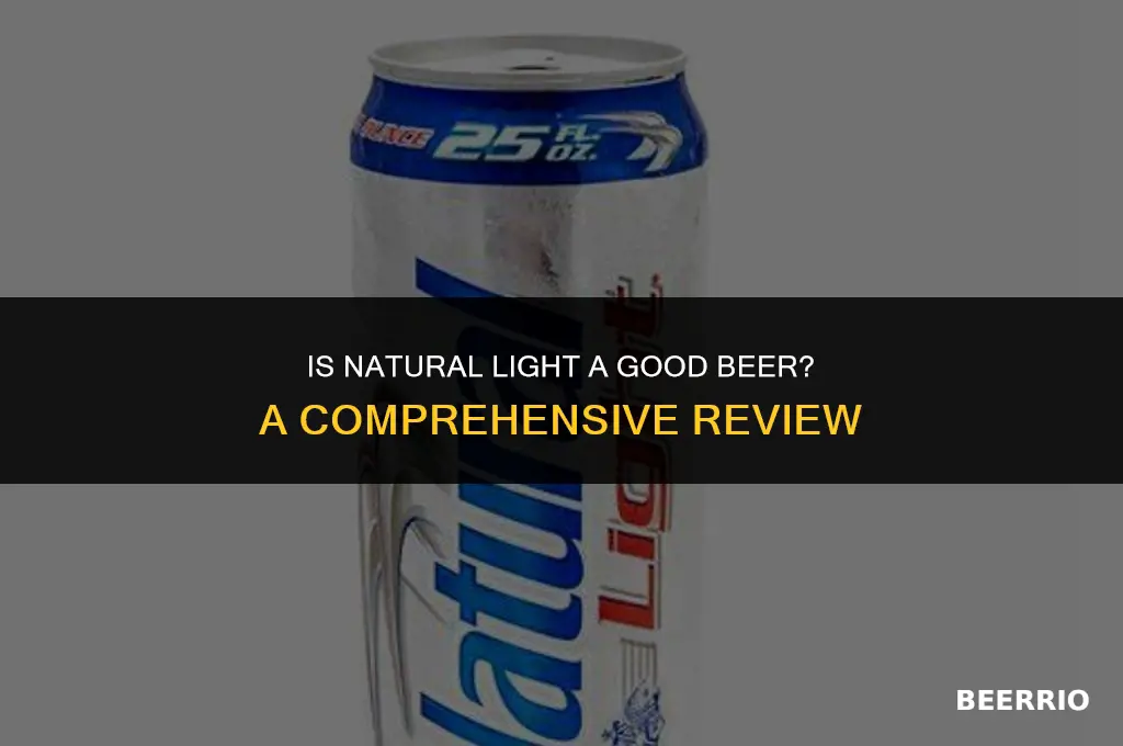 is natural light a good beer