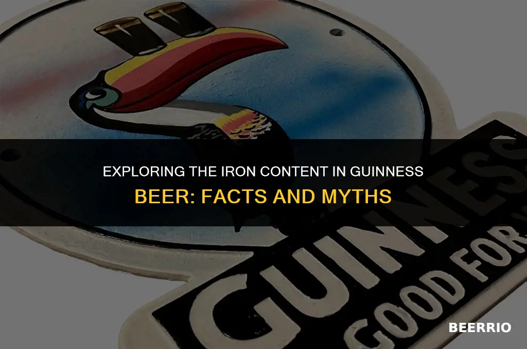 is there iron in guinness beer