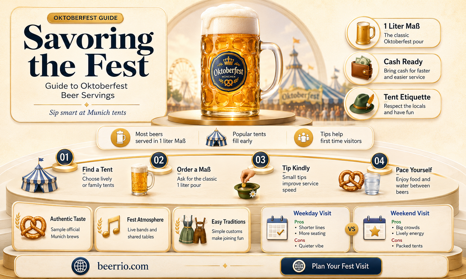 how many servings are in an oktoberfest munich beer