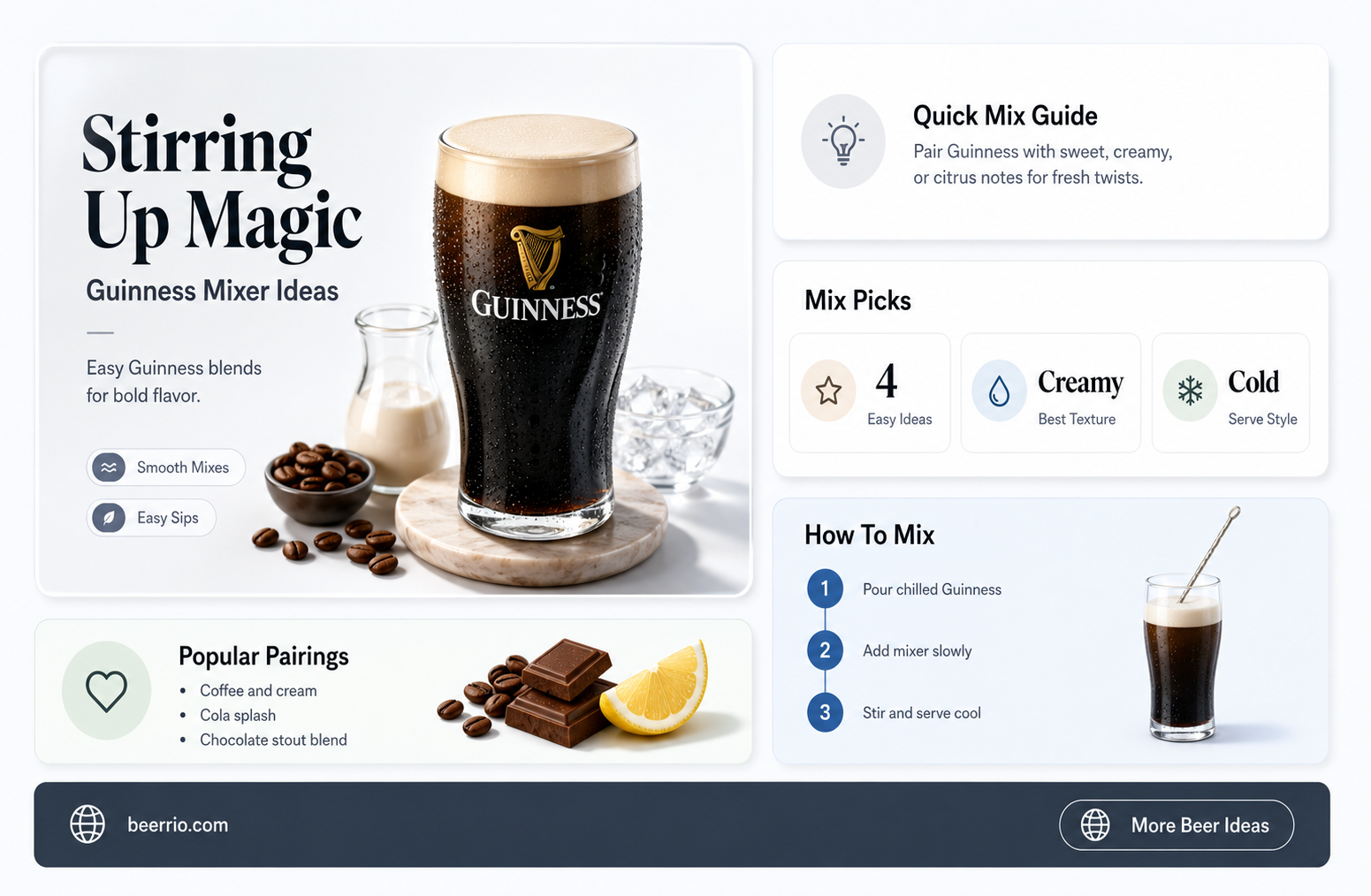 what to mix with guinness beer